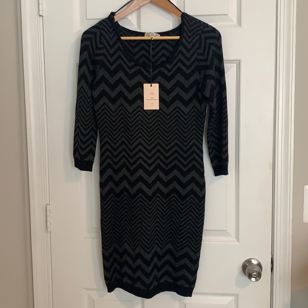Pink Rose sweater dress